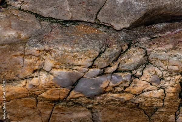 Obraz texture de roche granitique fissurée