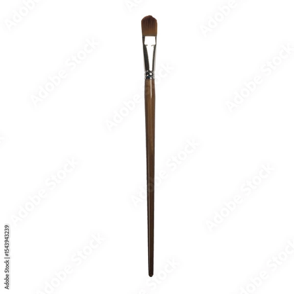 Fototapeta A paintbrush with a rounded tip, used for blending and creating smooth strokes in art.