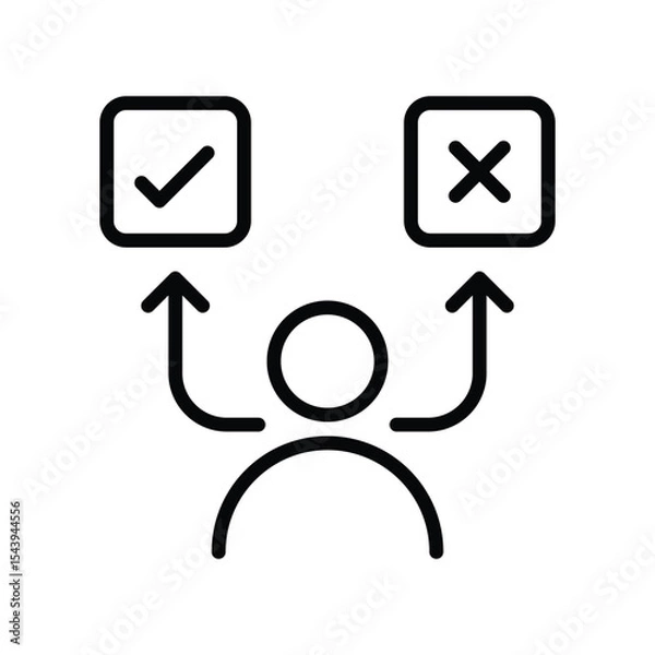 Fototapeta Decision Making icon