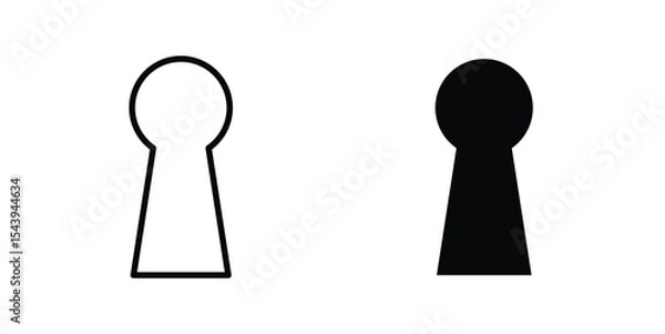 Fototapeta Keyhole icons