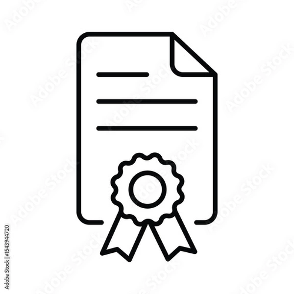 Fototapeta License icon stock illustration