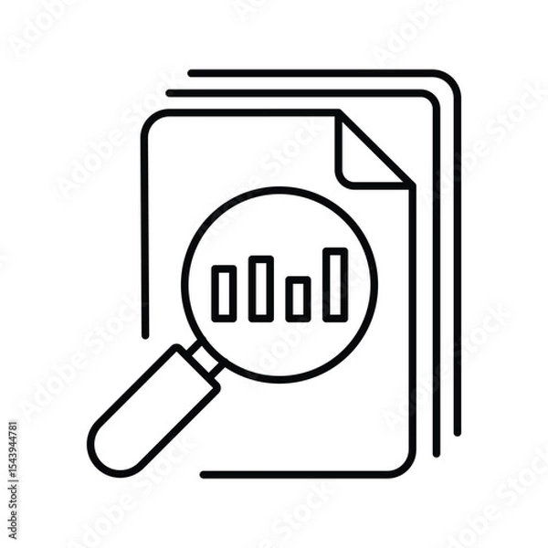 Fototapeta Audit document icon