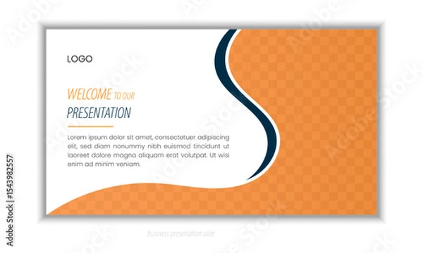 Obraz Professional business PowerPoint presentation slides template design. Infographic elements template set for web, print, annual report use for modern company profile