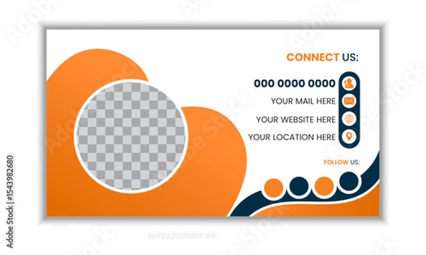 Obraz Professional business PowerPoint presentation slides template design. Infographic elements template set for web, print, annual report use for modern company profile