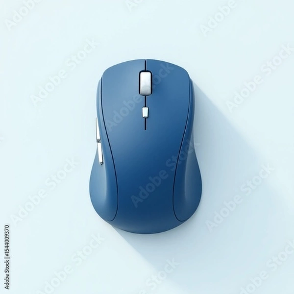 Obraz computer mouse on blue