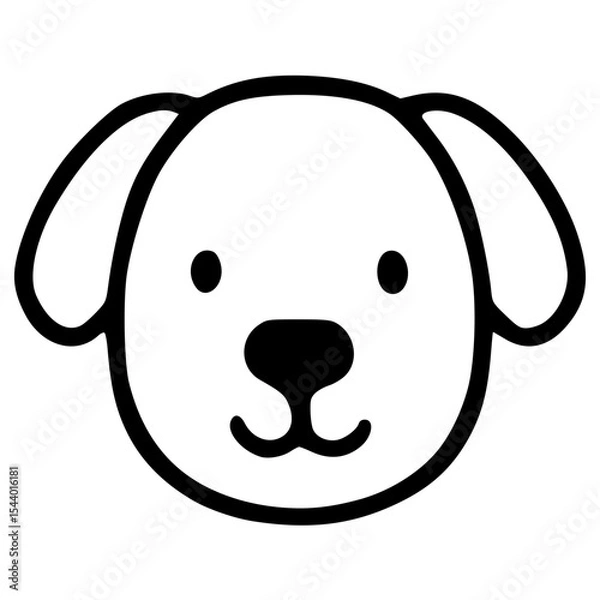 Obraz Cute dog face