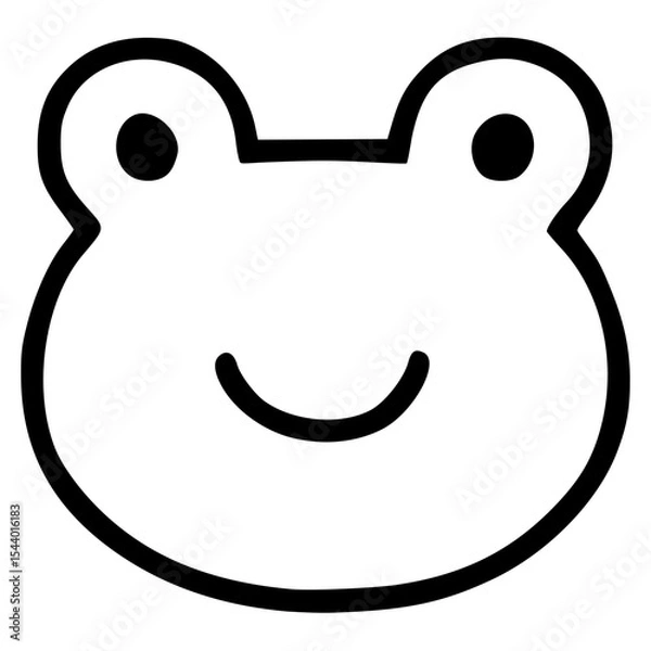 Obraz Frog head animal