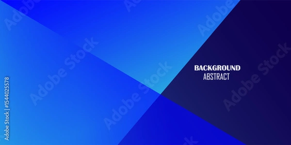 Obraz Abstract blue banner geometric shapes background. Vector abstract graphic design banner pattern presentation background web template. Eps 10