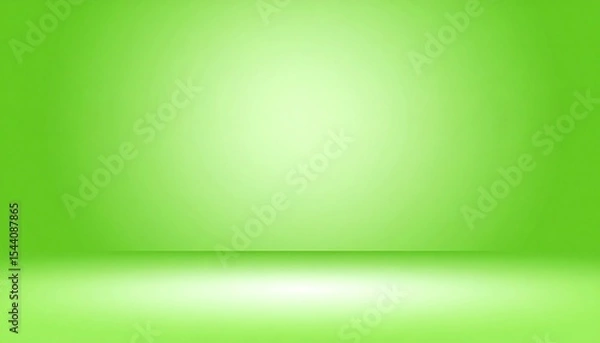 Fototapeta A light apple green backdrop with a smooth gradient and a minimalist, studio-style presentation.