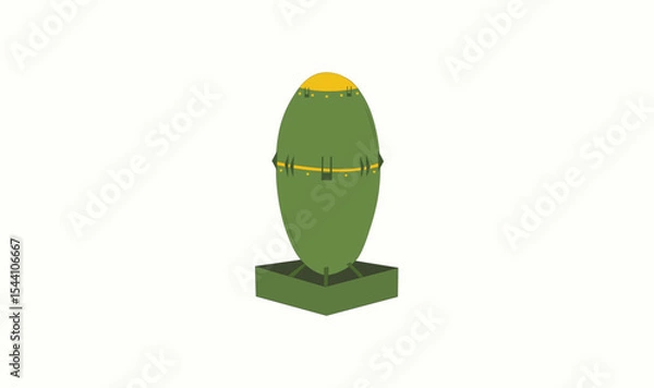 Obraz Atomic bomb vector design