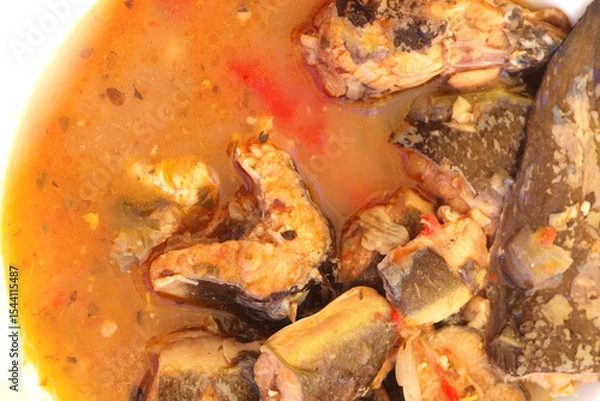 Obraz Eel stew, a typical Portuguese dish