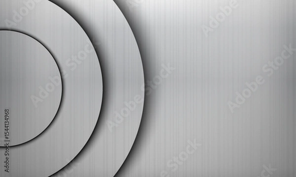 Fototapeta Abstract metal circle pattern background. blank stage with copy space. artistic decoration concept.