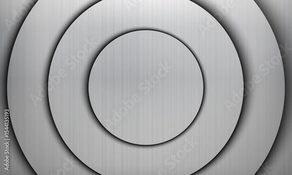 Fototapeta Abstract metal circle pattern background. blank stage with copy space. futuristic background.