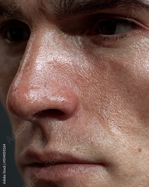 Fototapeta Skin that has been restored after care, the surface looks smoother but is still real skin.