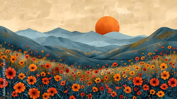 Obraz landscape with mountains