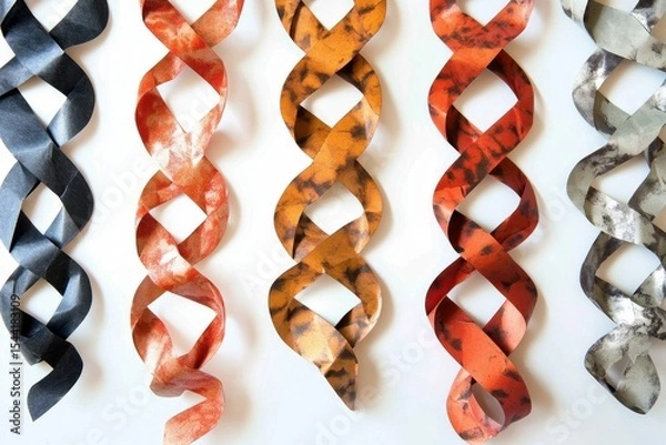 Obraz ultra HD visual of still life paper chains decoration