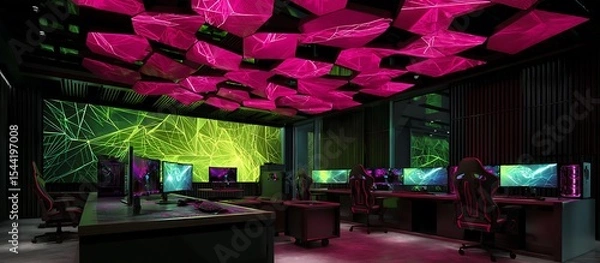 Fototapeta "Digital Comfort Zone: Interior Decor with High-End PC Setup"

"Smart Space Design: Computer-Focused Interior Background"

"Minimalist Office Setup with High-Tech Computer Aesthetic"