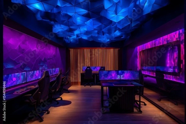 Fototapeta "Digital Comfort Zone: Interior Decor with High-End PC Setup"

"Smart Space Design: Computer-Focused Interior Background"

"Minimalist Office Setup with High-Tech Computer Aesthetic"