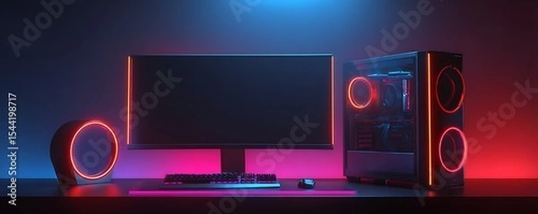 Fototapeta "Digital Comfort Zone: Interior Decor with High-End PC Setup"

"Smart Space Design: Computer-Focused Interior Background"

"Minimalist Office Setup with High-Tech Computer Aesthetic"