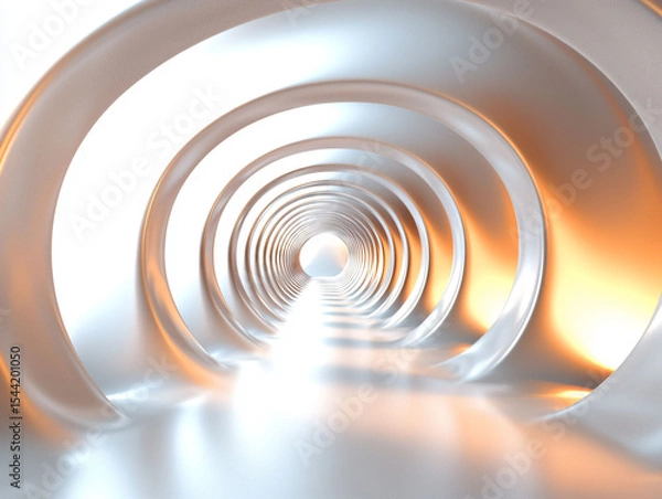 Fototapeta Abstract Circular Tunnel
