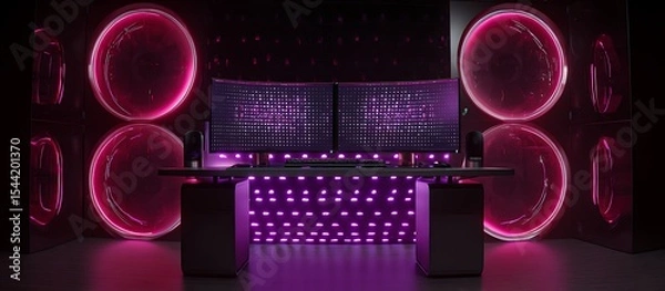 Fototapeta "Modern Workspace Vibes: Sleek Interior with Computer Setup"

"Tech-Inspired Elegance: Interior Design Meets Digital Aesthetics"

"Futuristic Workstation: Minimal Computer Interior Background"

