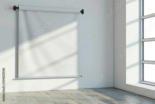 Obraz Detailed Image of Realistic Roll Up Presentation