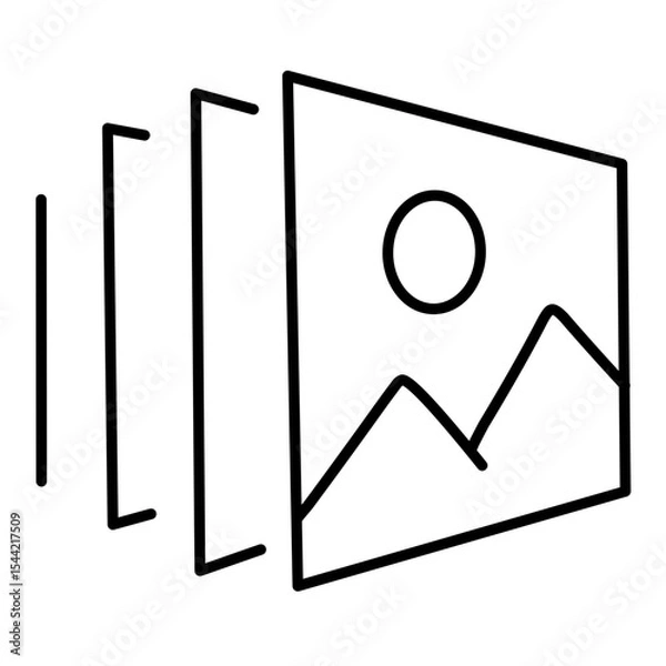Fototapeta Photo edit line vector