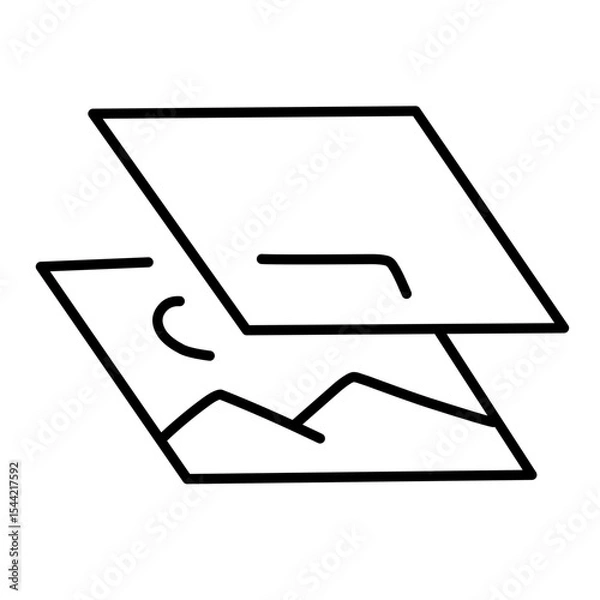 Fototapeta Photo edit line vector