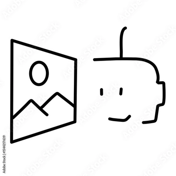 Fototapeta Photo edit line vector