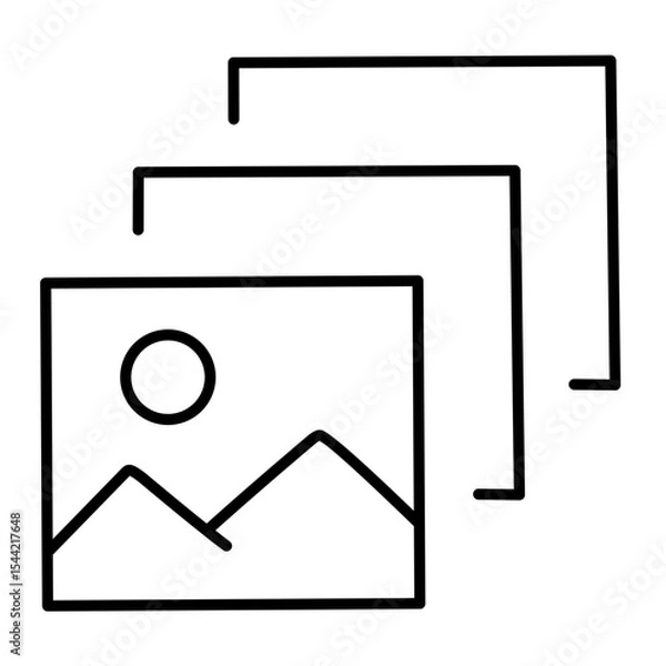 Fototapeta Photo edit line vector