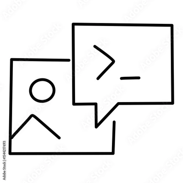 Fototapeta Photo edit line vector