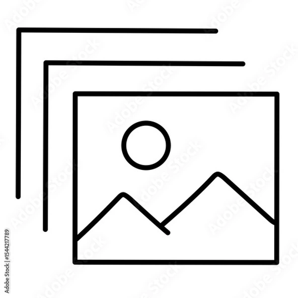 Fototapeta Photo edit line vector