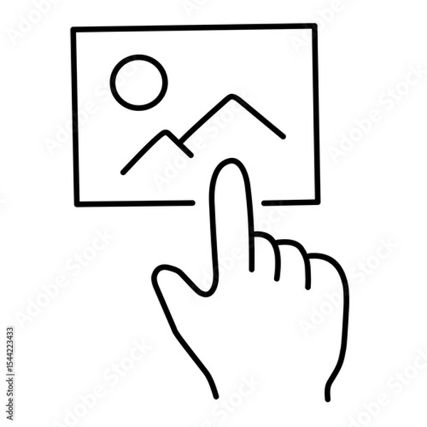 Fototapeta Upload Photo line vector