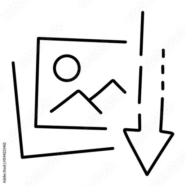 Fototapeta Upload Photo line vector
