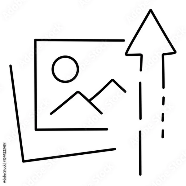 Fototapeta Upload Photo line vector