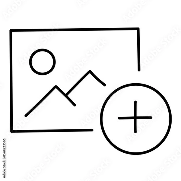 Fototapeta Upload Photo line vector