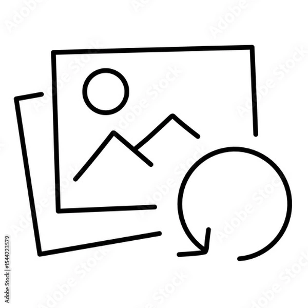Fototapeta Upload Photo line vector