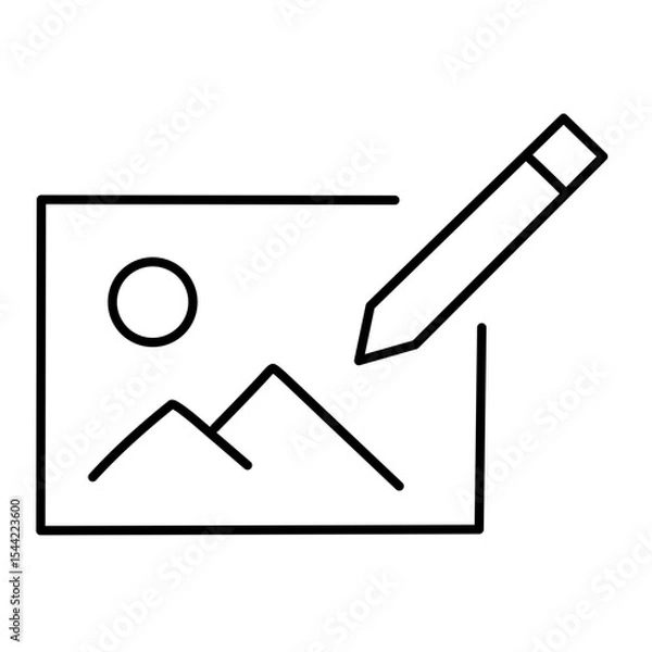 Fototapeta Upload Photo line vector