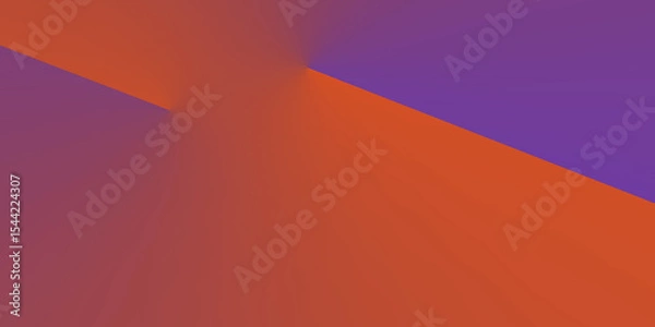 Obraz Purple orange abstract geometric background. Blue violet fuchsia magenta pink red coral. Line stripe triangle angle 3d diagonal. Color gradient. Bright light neon metallic.Template. Design.Wide banner