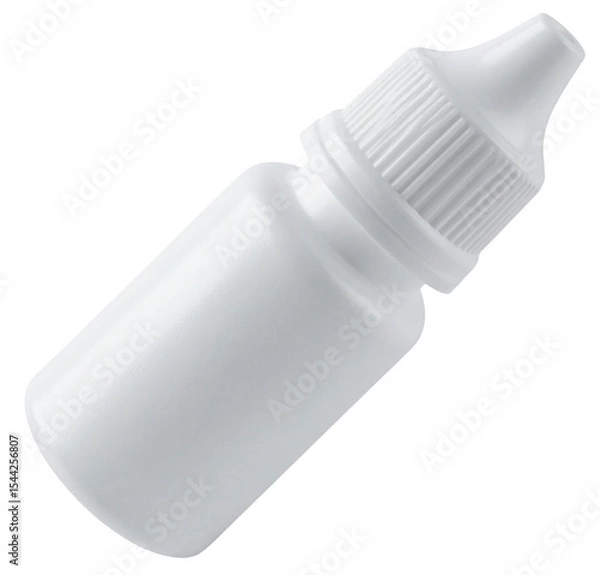 Obraz eye drops bottle medicine in white color isolated on white background