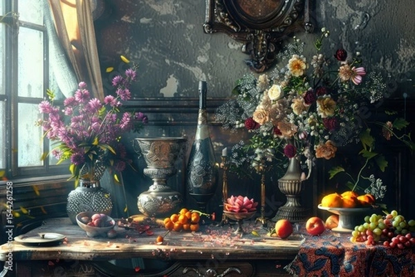 Fototapeta High Quality Image of Still Life Arrangement for Friendship Day