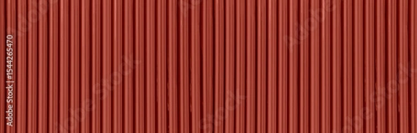 Obraz Metal roof red corrugated iron sheet aluminium background wall panel tile construction siding building line pattern texture seamless architecture plate frame for presentation product.