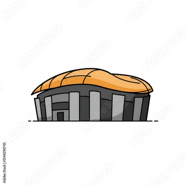 Fototapeta Stadium Illustration Cartoon Design
