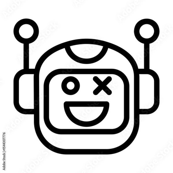 Obraz icon pack containing emojis of a robot, expressions, facial shapes and gestures