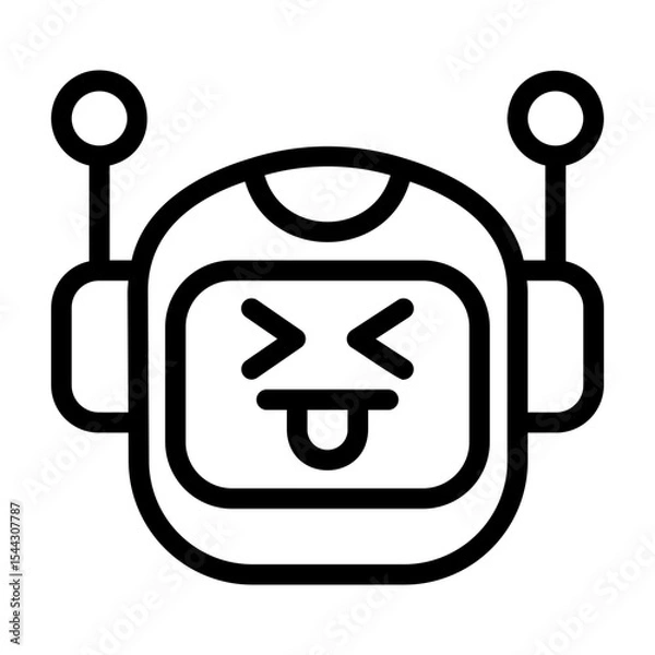 Obraz icon pack containing emojis of a robot, expressions, facial shapes and gestures