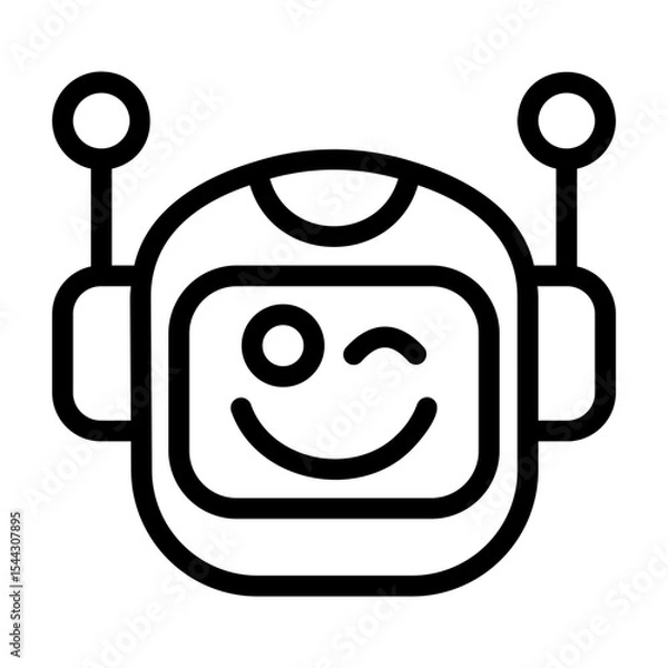 Obraz icon pack containing emojis of a robot, expressions, facial shapes and gestures