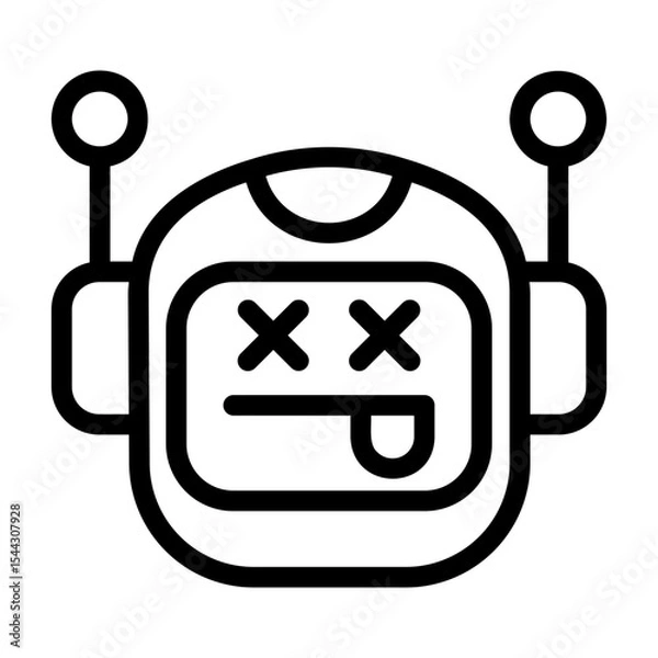 Obraz icon pack containing emojis of a robot, expressions, facial shapes and gestures