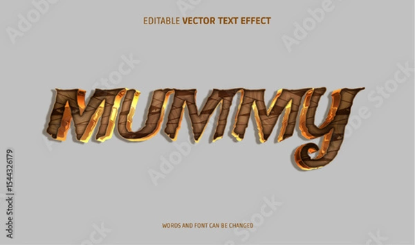 Obraz mummy editable text effect