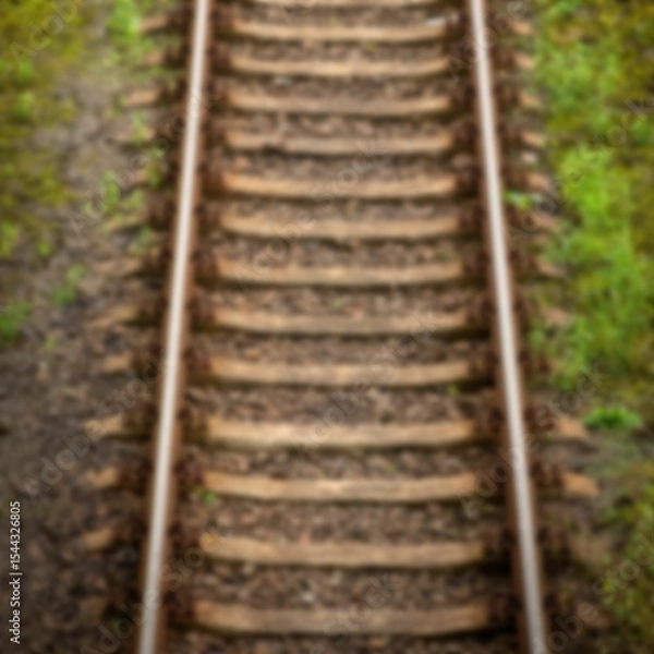 Obraz Close up view of railway track