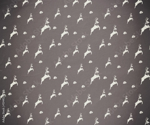 Obraz Digitally generated Grey reindeer pattern